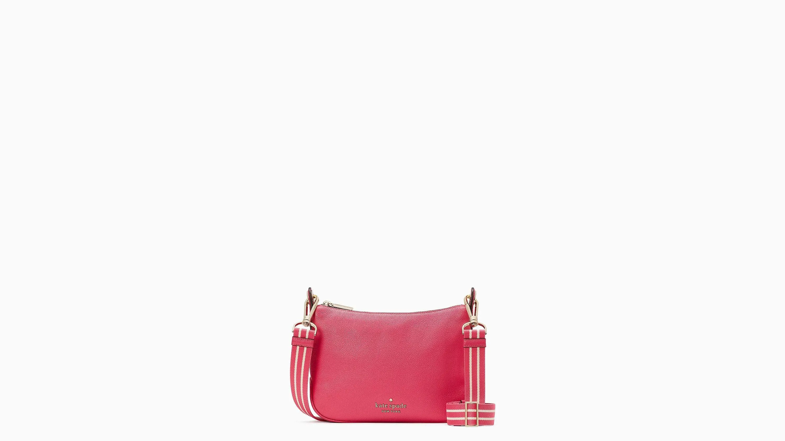 New Kate Spade Rosie Small Crossbody Pebbled Leather Tropical Pink