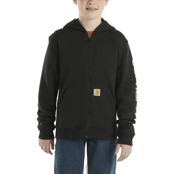 Carhartt Boys' Long-Sleeve Full-Zip Hooded Sweatshirt Hoodie