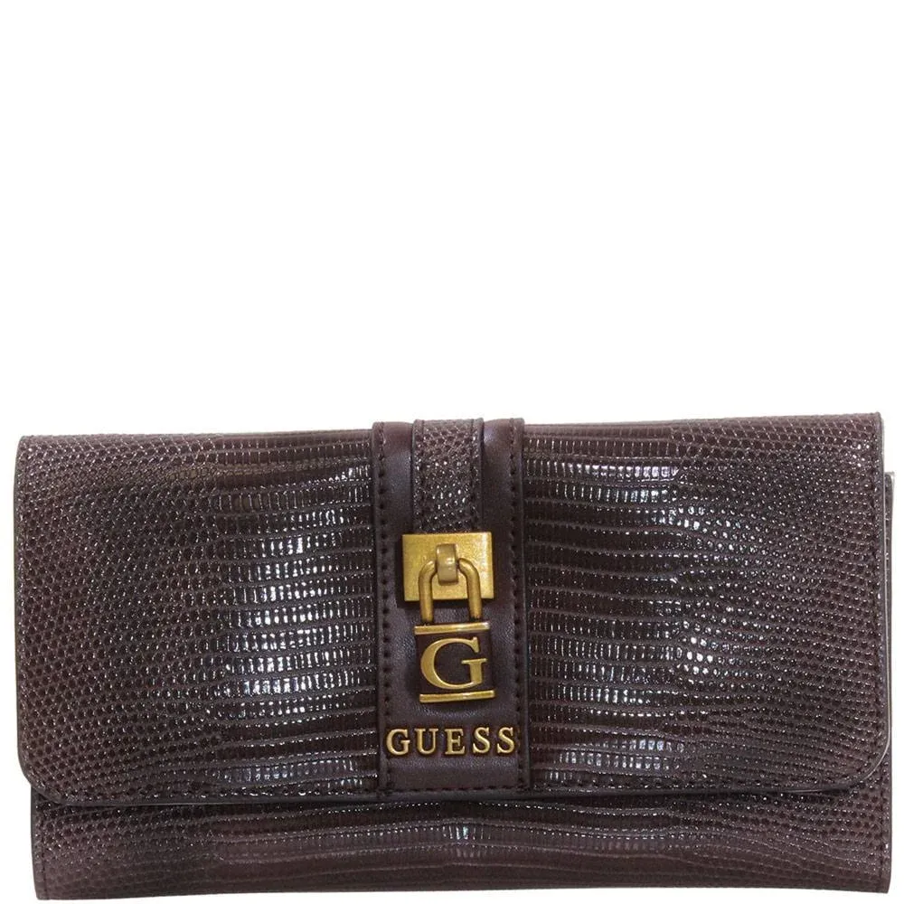 GUESS Ginevra Multi Clutch Wallet, Brown