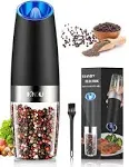 XinXu Gravity Automatic Pepper Grinder, Electric Spices Mill with Adjustable ...