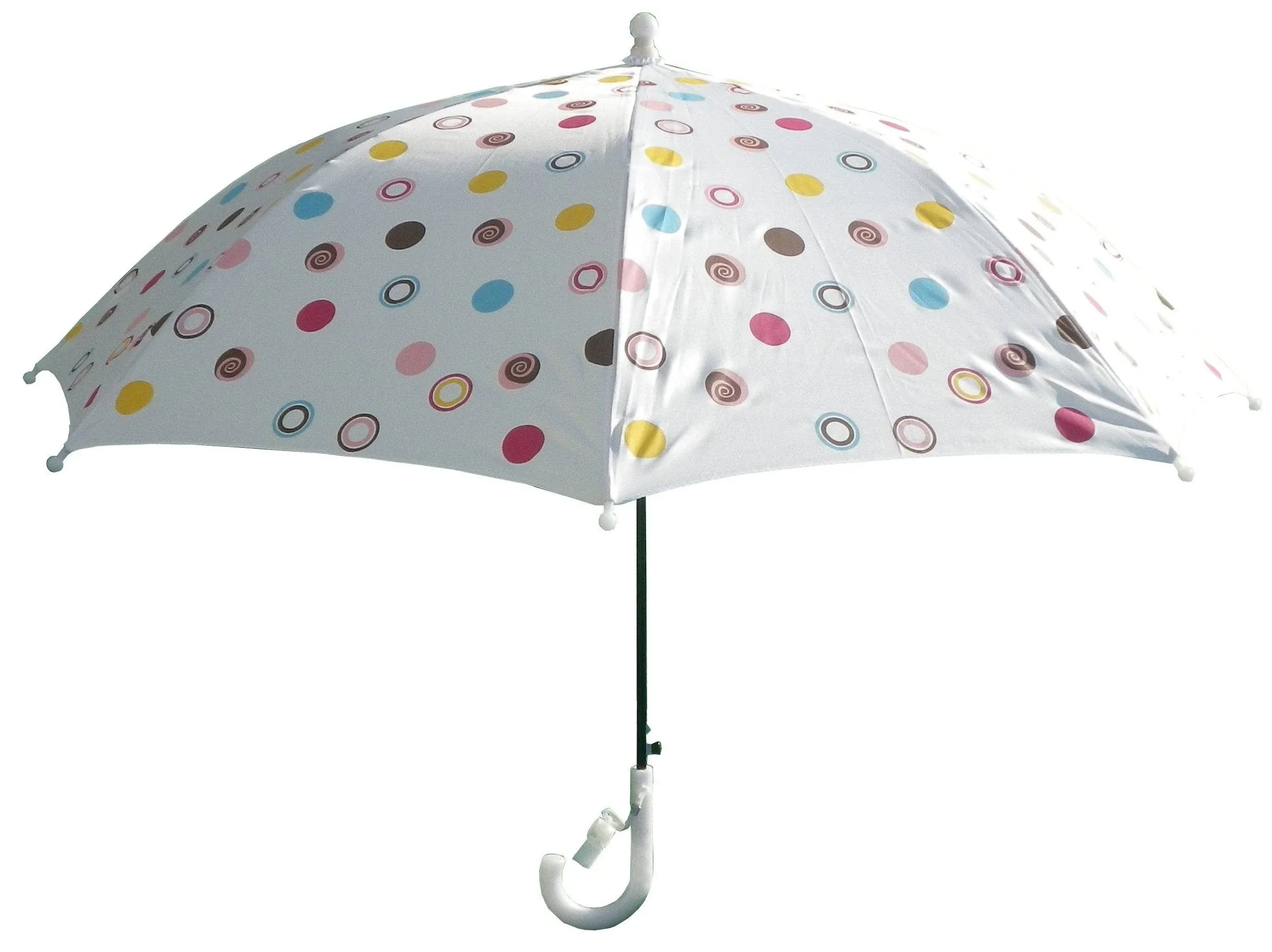 White Polka Dots Girls Umbrella