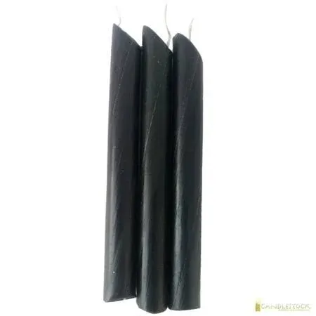 10 Pack Black Drip Candle