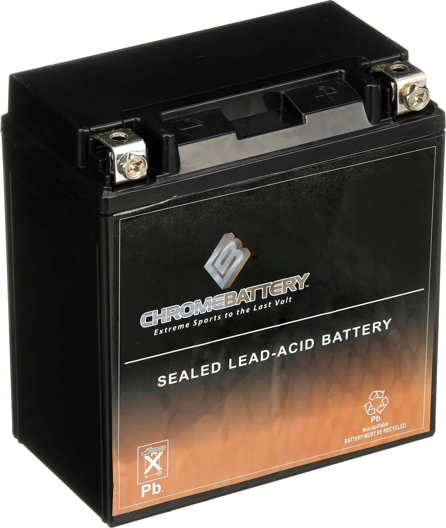 Chrome Battery Ytx12-bs Maintenance Free Replacement for AGM