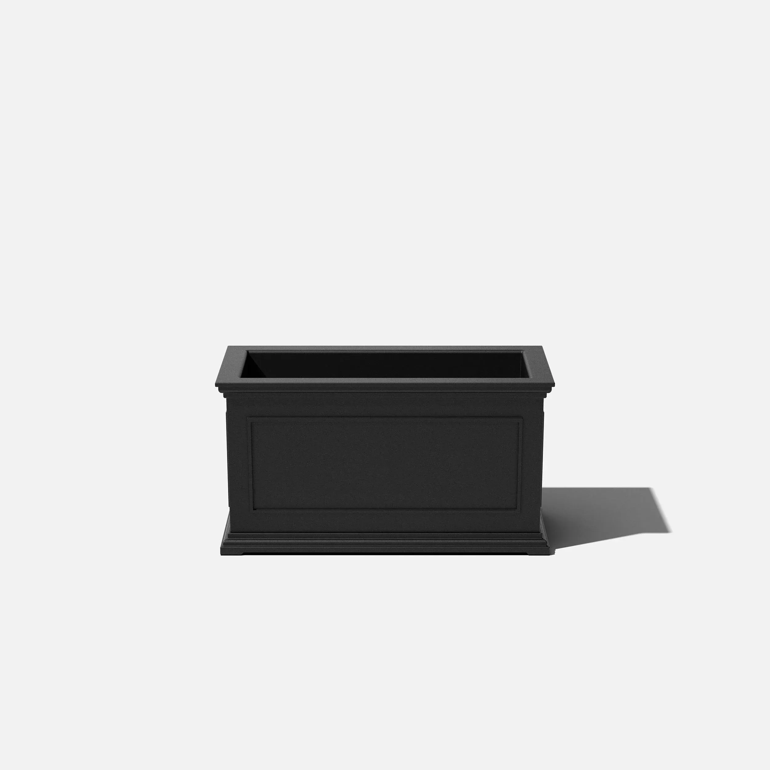 Veradek Planters 33&#034; L Plastic Rectangular Weather Resistance Large Size Black