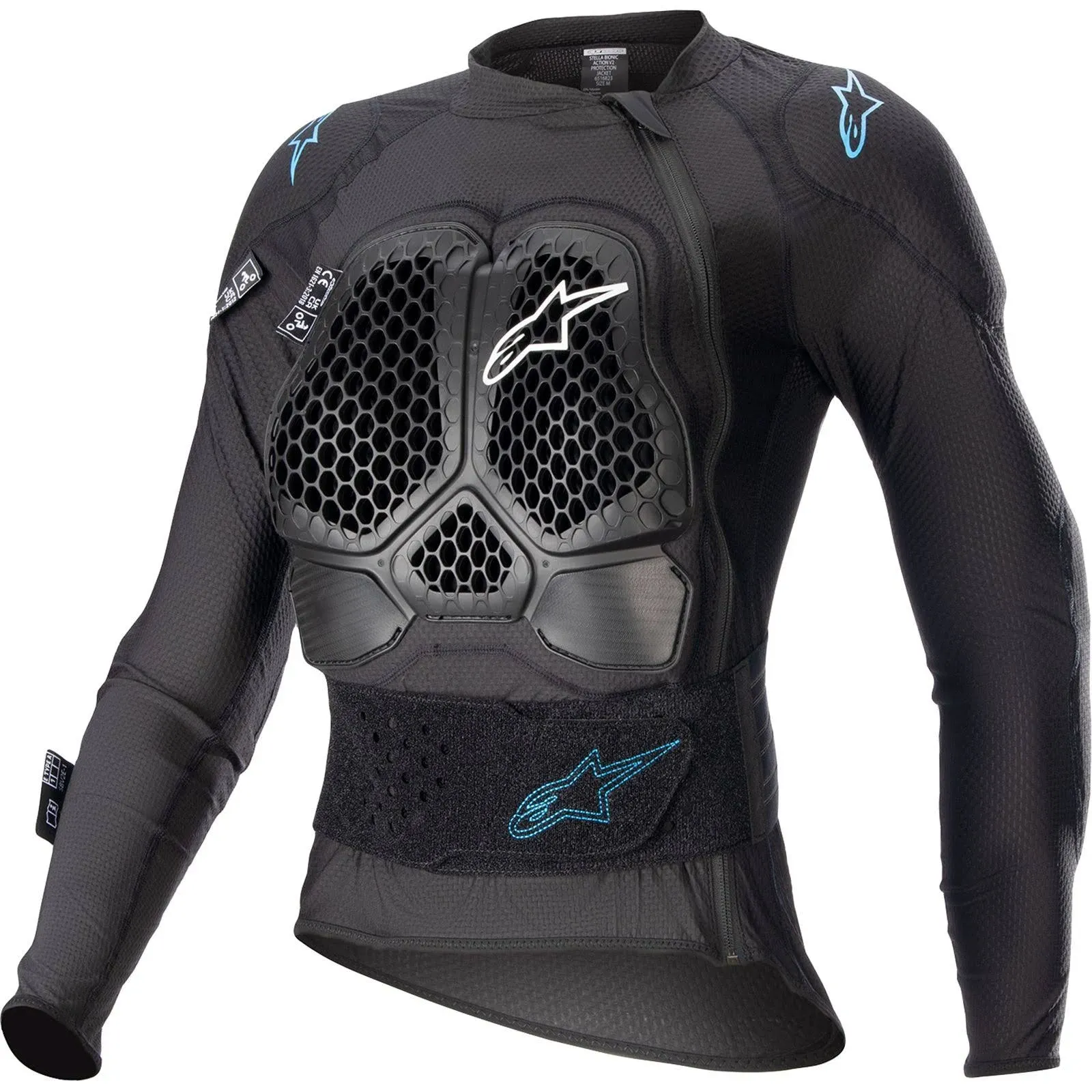 Alpinestars Stella Bionic Action V2 Protection Jacket M / Black/Cyan