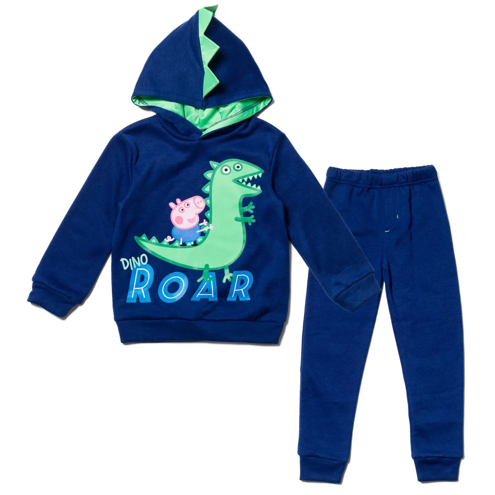 Peppa Pig George Toddler Boys Fleece Pullover Hoodie & Jogger Pants Blue 4T