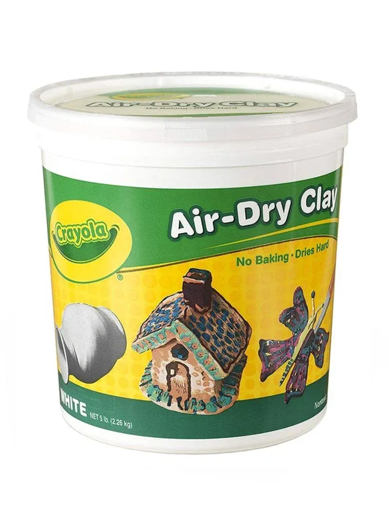 Crayola - Air-Dry Clay, White, 5 lbs