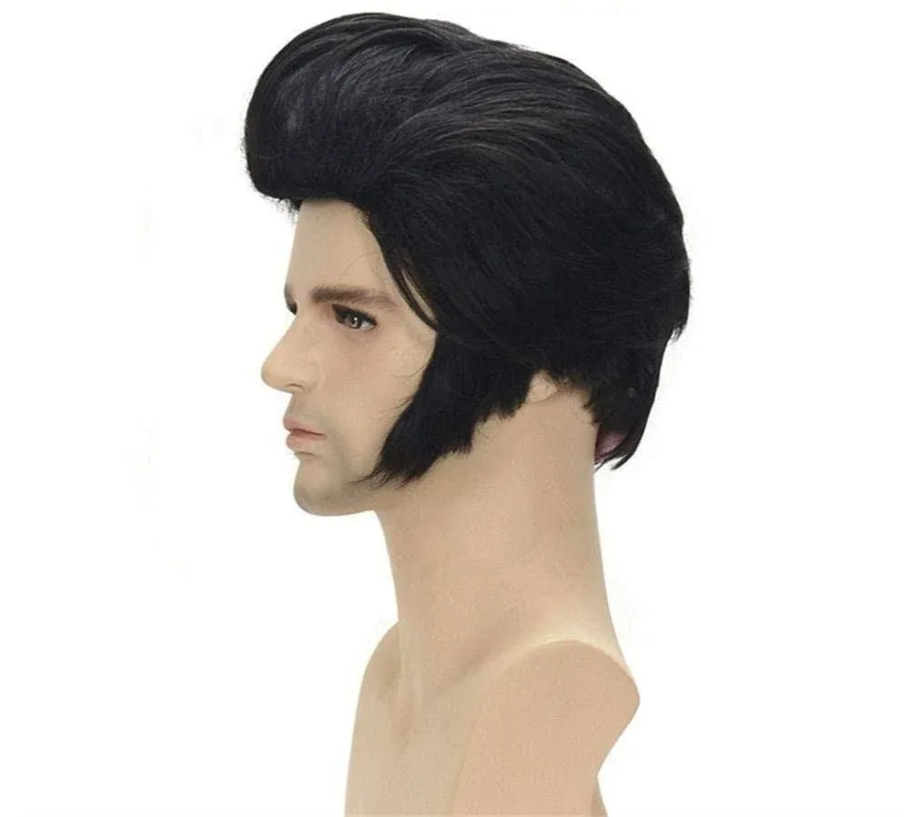 Men Wigs Black Short Cosplay Costumes Wigs Man Wig