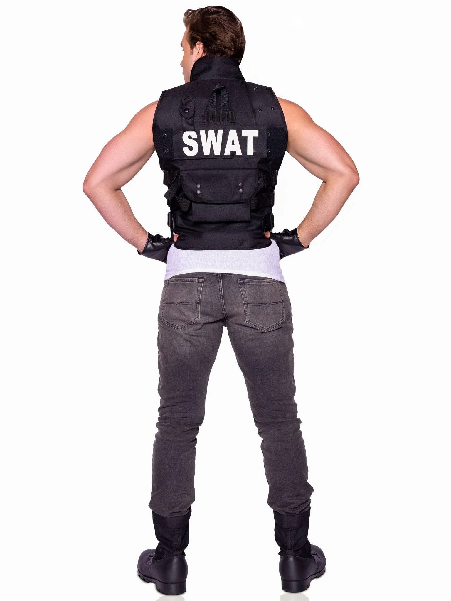 Swat Commanderutility Vest & Fingerless Gloves