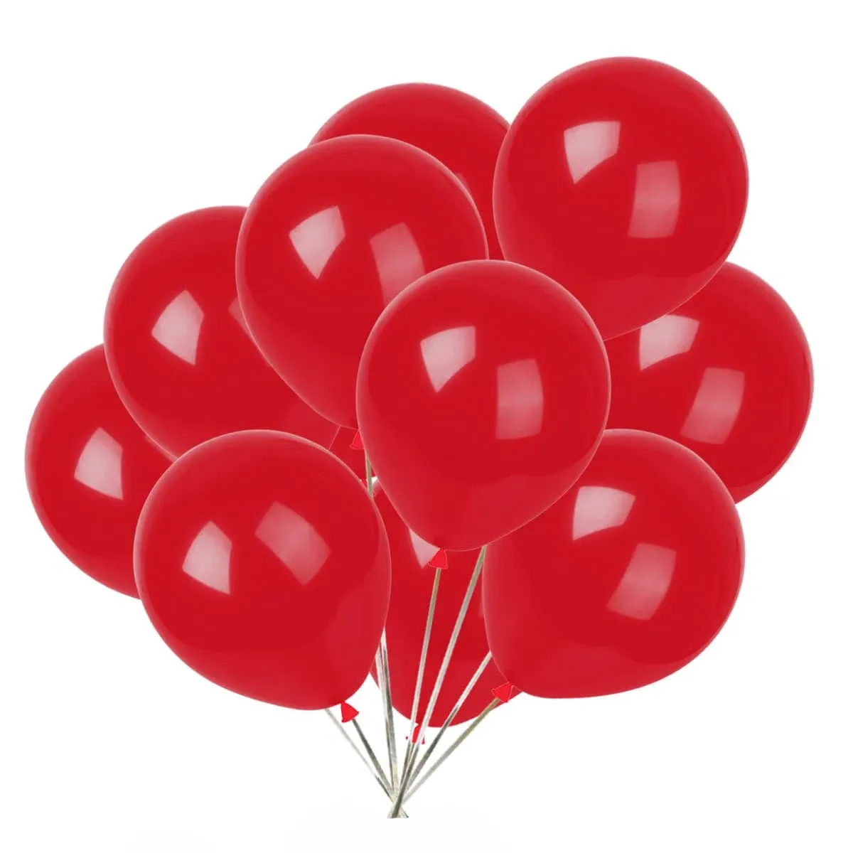 KADBANER Red balloons,12-in<wbr/>ch latex balloons 50 pcs 12 Inch (Pack of 50), 