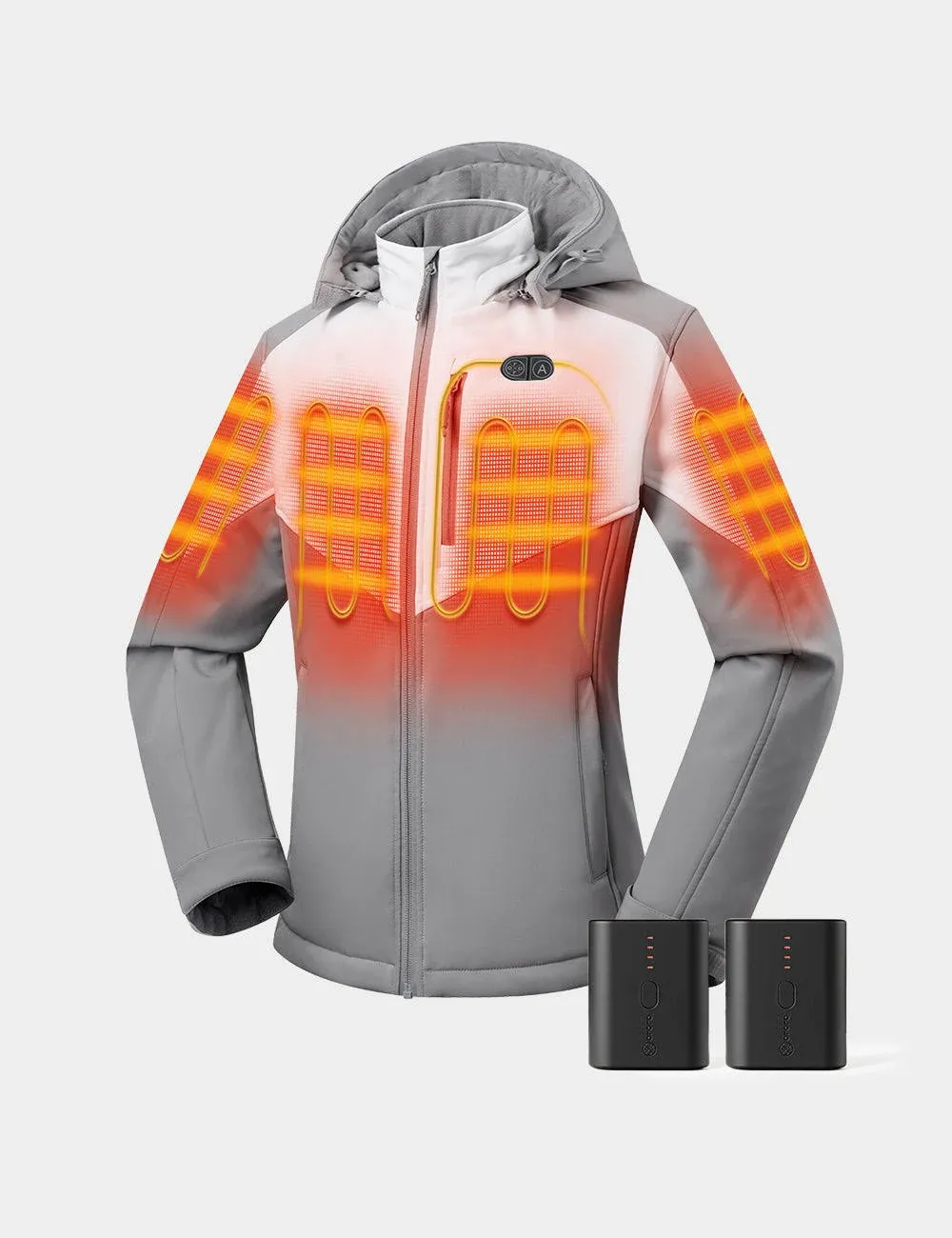 Women's Dual Control Heated Jacket with 5 Heating Zones | ororo