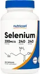 Nutricost Selenium 200mcg, 240 Veggie Capsules, Non-GMO, Gluten Free