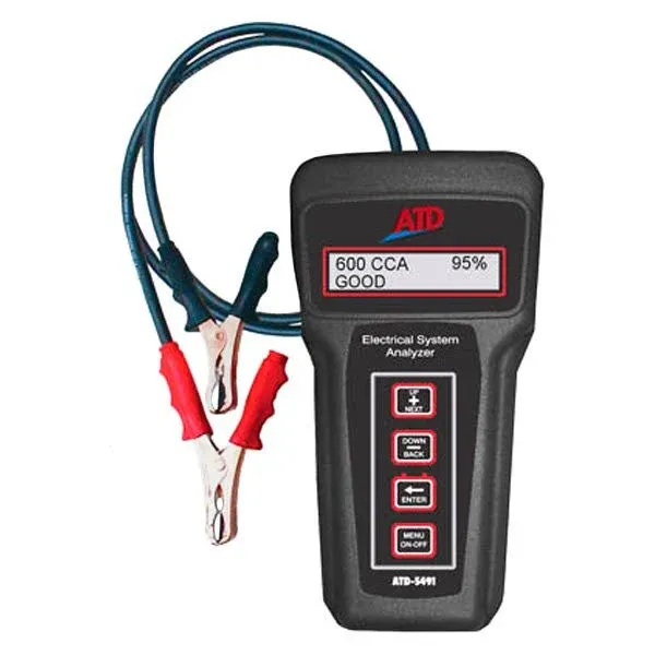 ATD Tools 6V &amp; 12V Electronic Battery &amp; 6/12/24/36V Charging/Starting Systems Tester   