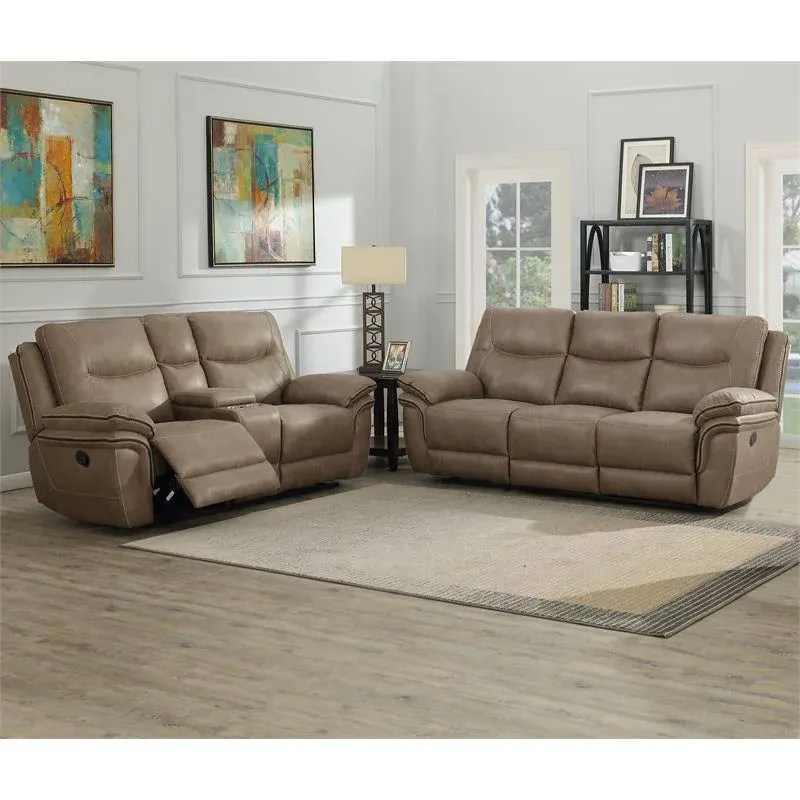 Steve Silver Isabella Sofa and Loveseat Set -Sand