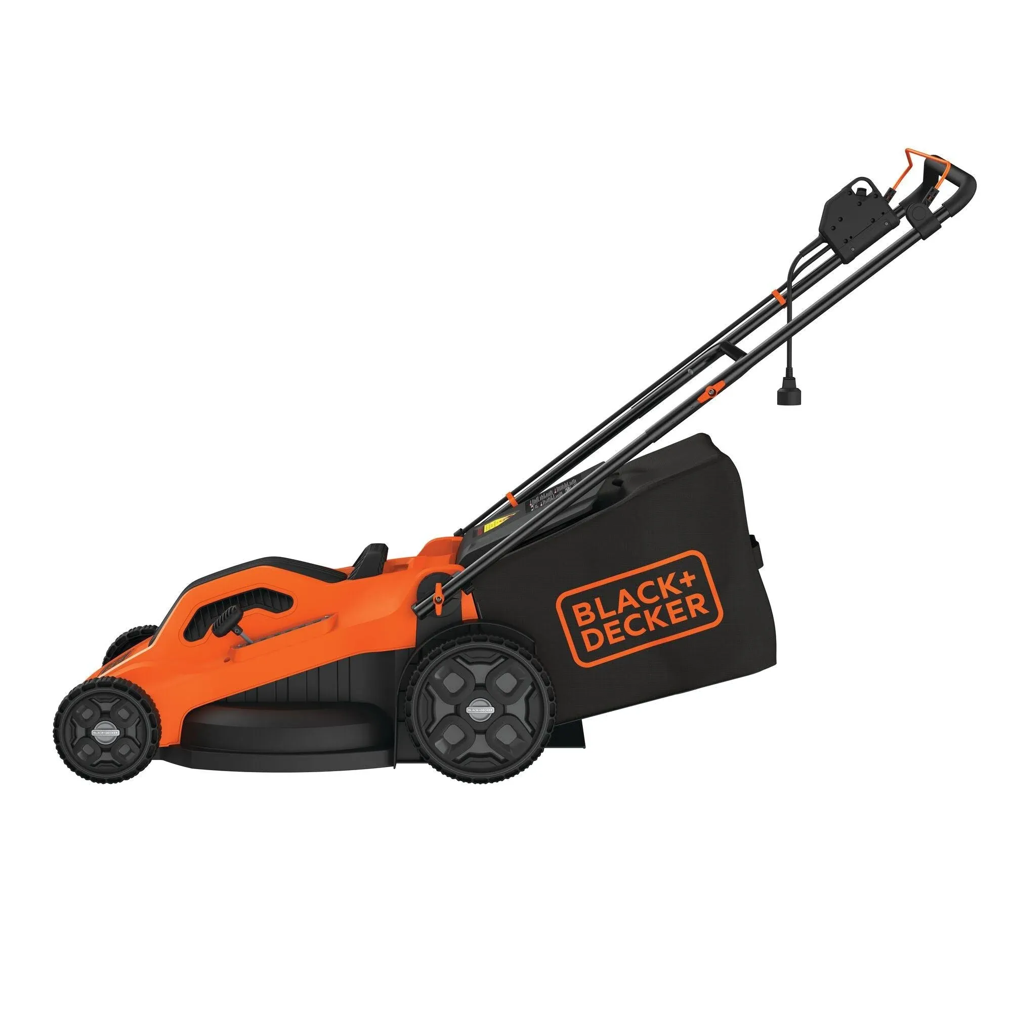 BLACK+DECKER Electric Lawn Mower, 13-Amp, Corded (BEMW213), 20", Orange