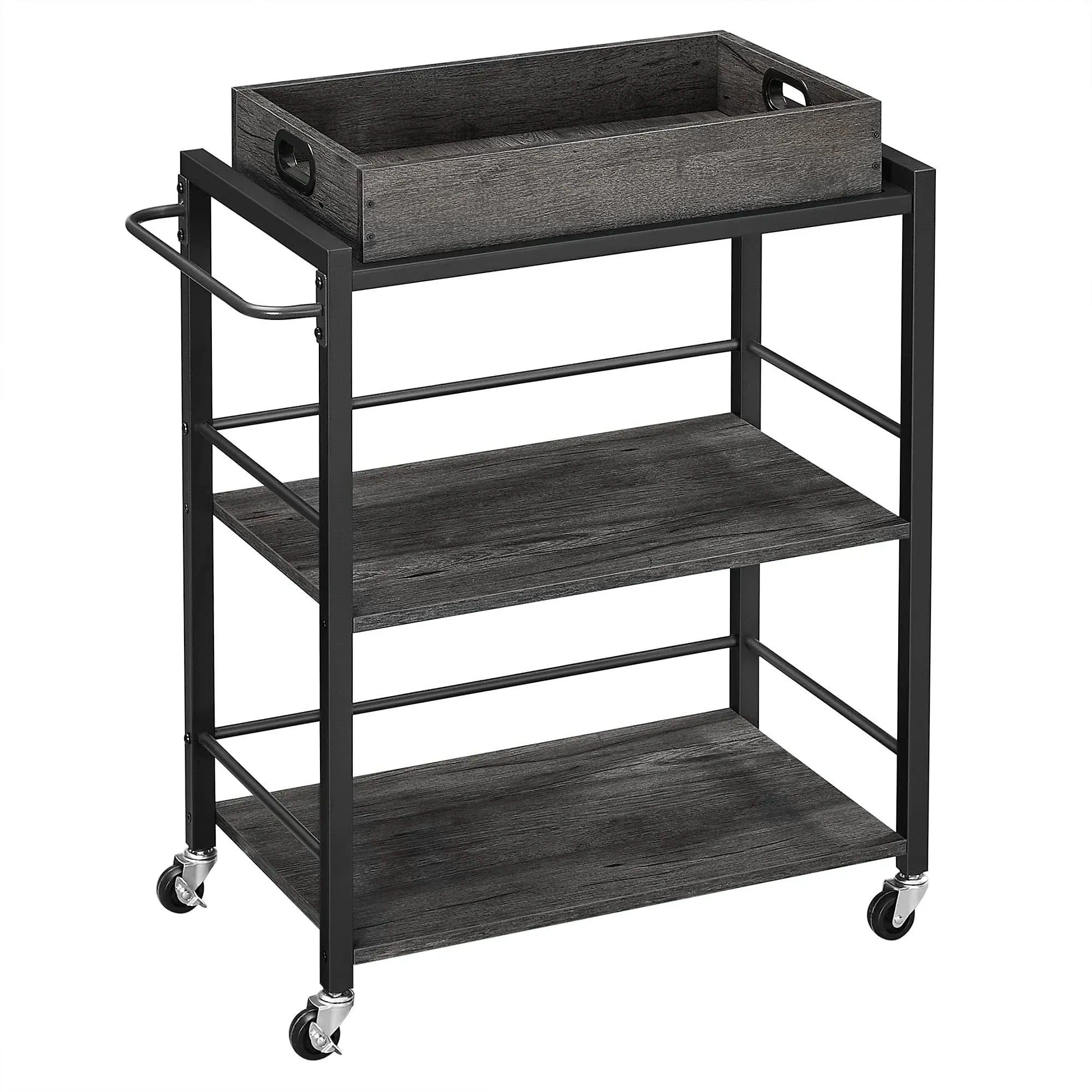 VASAGLE 3-Tier Industrial Bar Cart