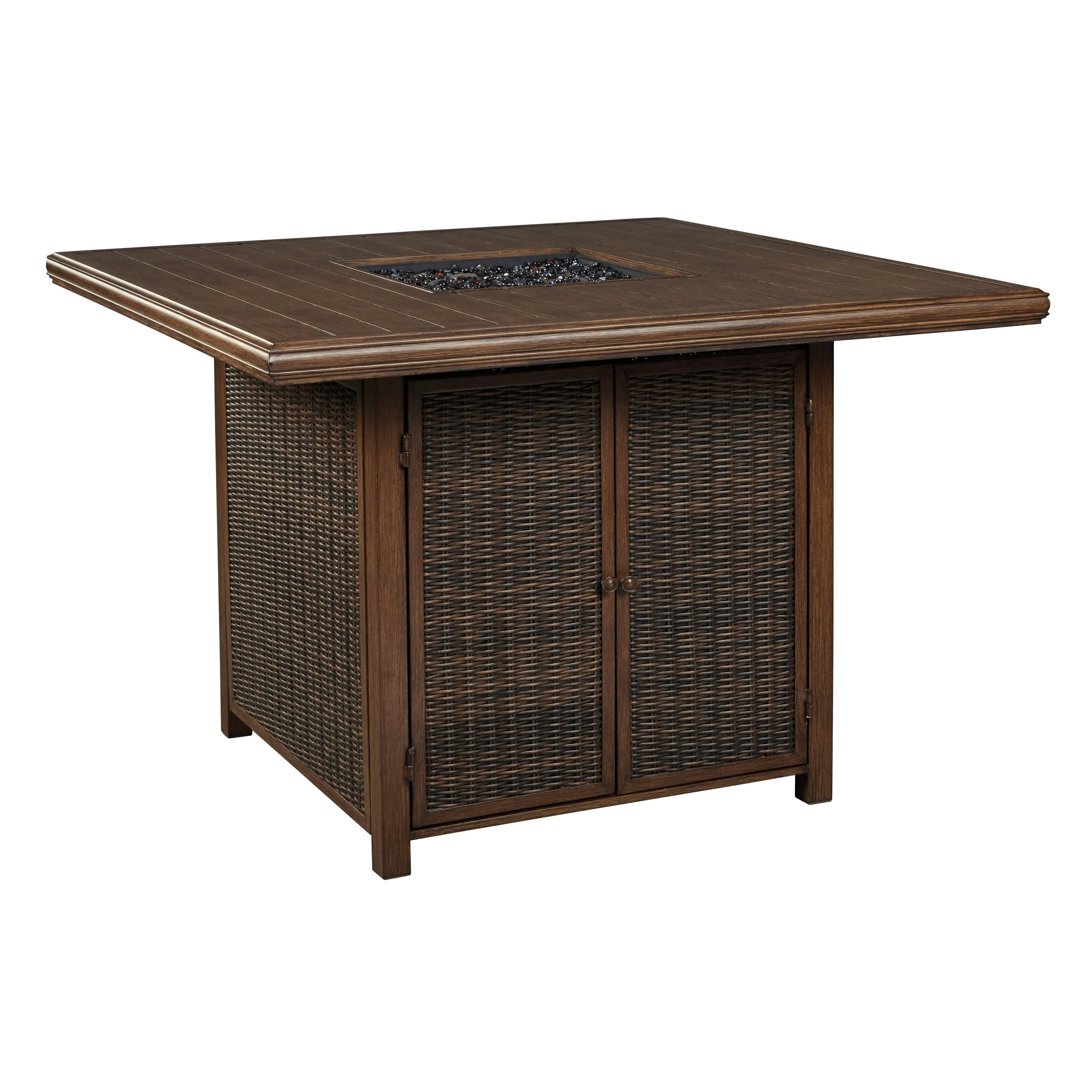 Ashley Paradise Trail Bar Table with Fire Pit