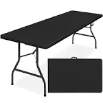 Best Choice Products Plastic Folding Table Indoor Outdoor Heavy Duty Portable w/Handle