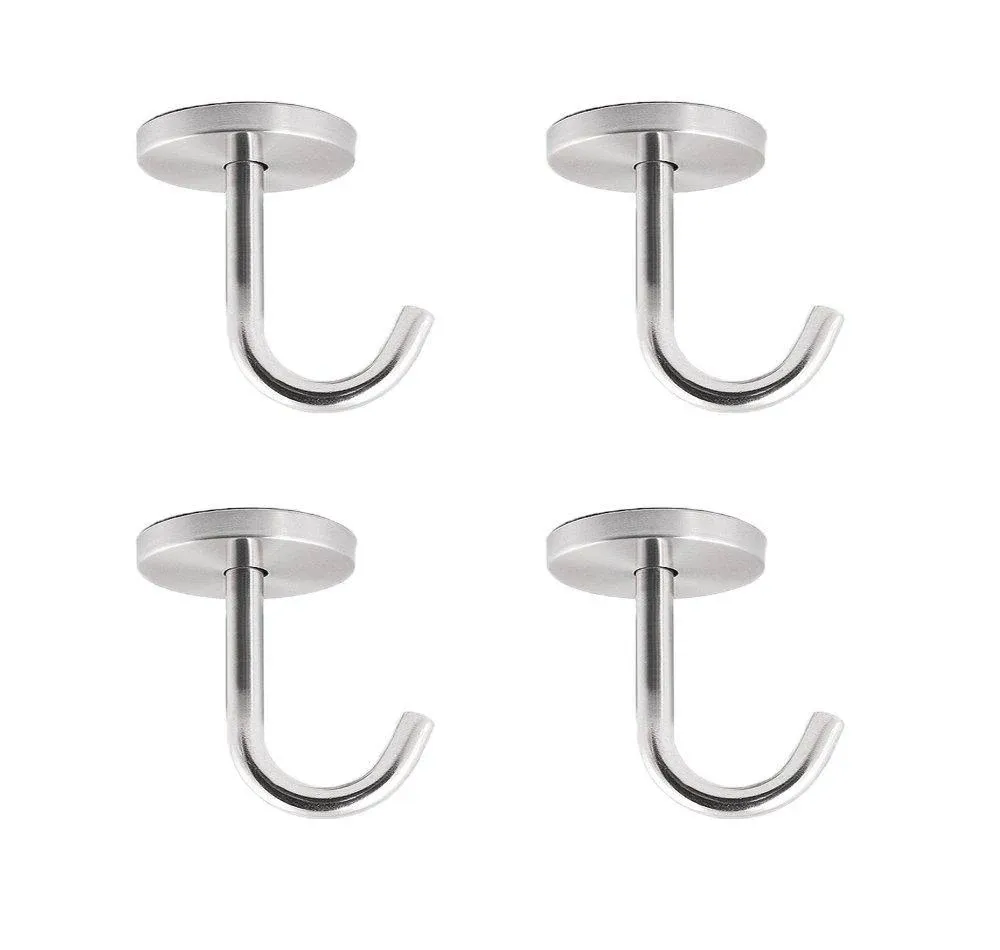 Black Edition Stainless Steel Screws Mount Ceiling Hooks Coat Hanger 2 INCH 4...