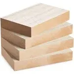 Bright Creations Unfinished Wood Rectangles for Crafts (6x4 in, 4 Pack)