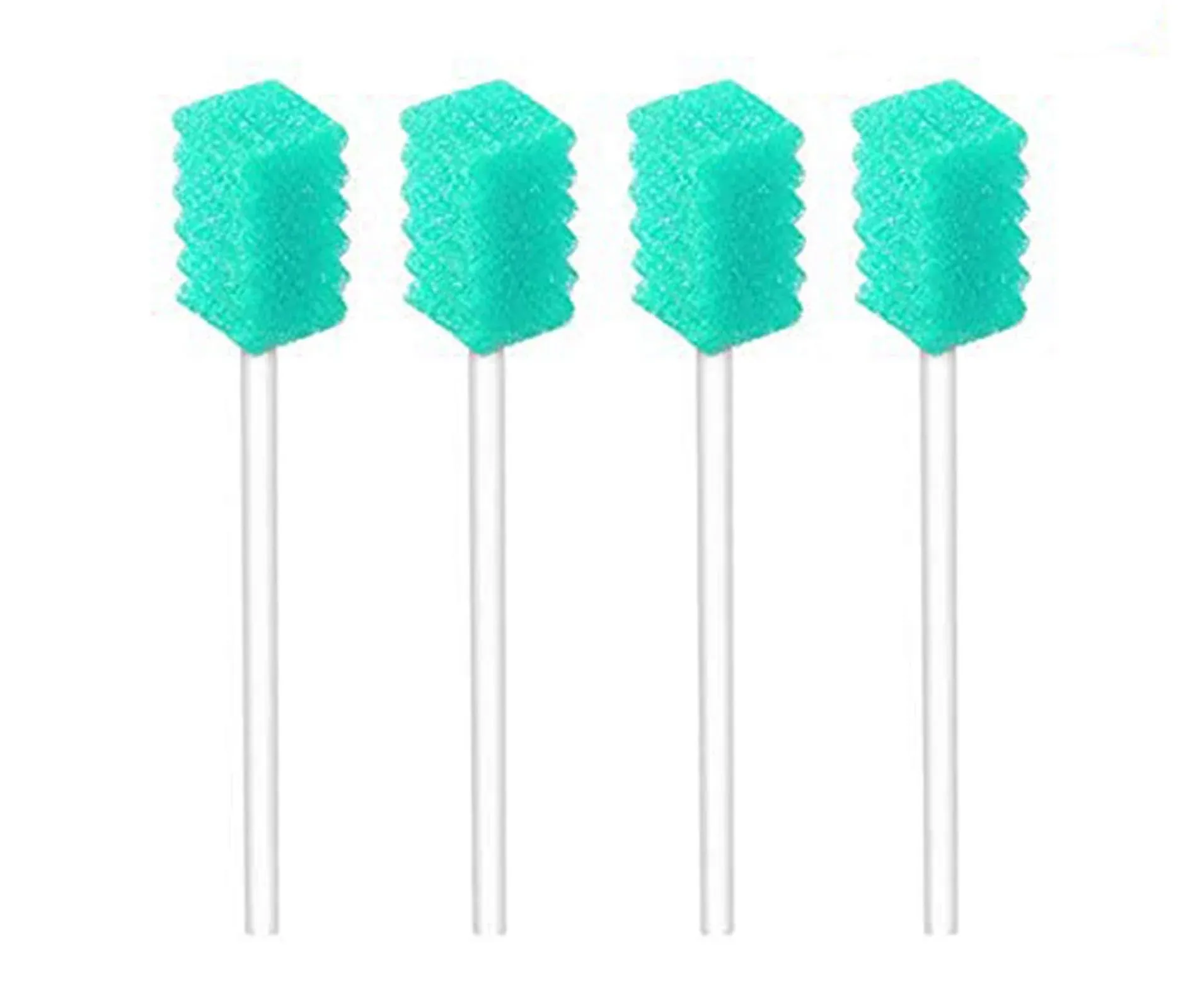 (50 Pack) Disposable Oral Swabs, Sterile Dental Sponge Swabsticks Unflavored for Mouth & Gum Cleaning