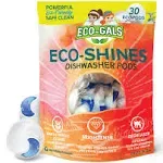 Eco-Gals Eco-Shines Dishwasher Detergent Pods With 3 in 1 Power