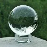 Glam Hobby K9 Crystal Ball, Photograph Crystal Ball with Stand and Pouch, K9 ...