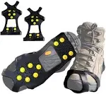 Limm Ice Snow Traction Cleats - Lightweight Crampon Cleats for Walking on Snow & Ice - Anti Slip Grippers Fasten Quickly & Easily Over Footwear - Protable Grips for Shoes and Boots