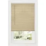 Durable Latte 1&quot; Room Darkening Mini Blind with Cordless Operation