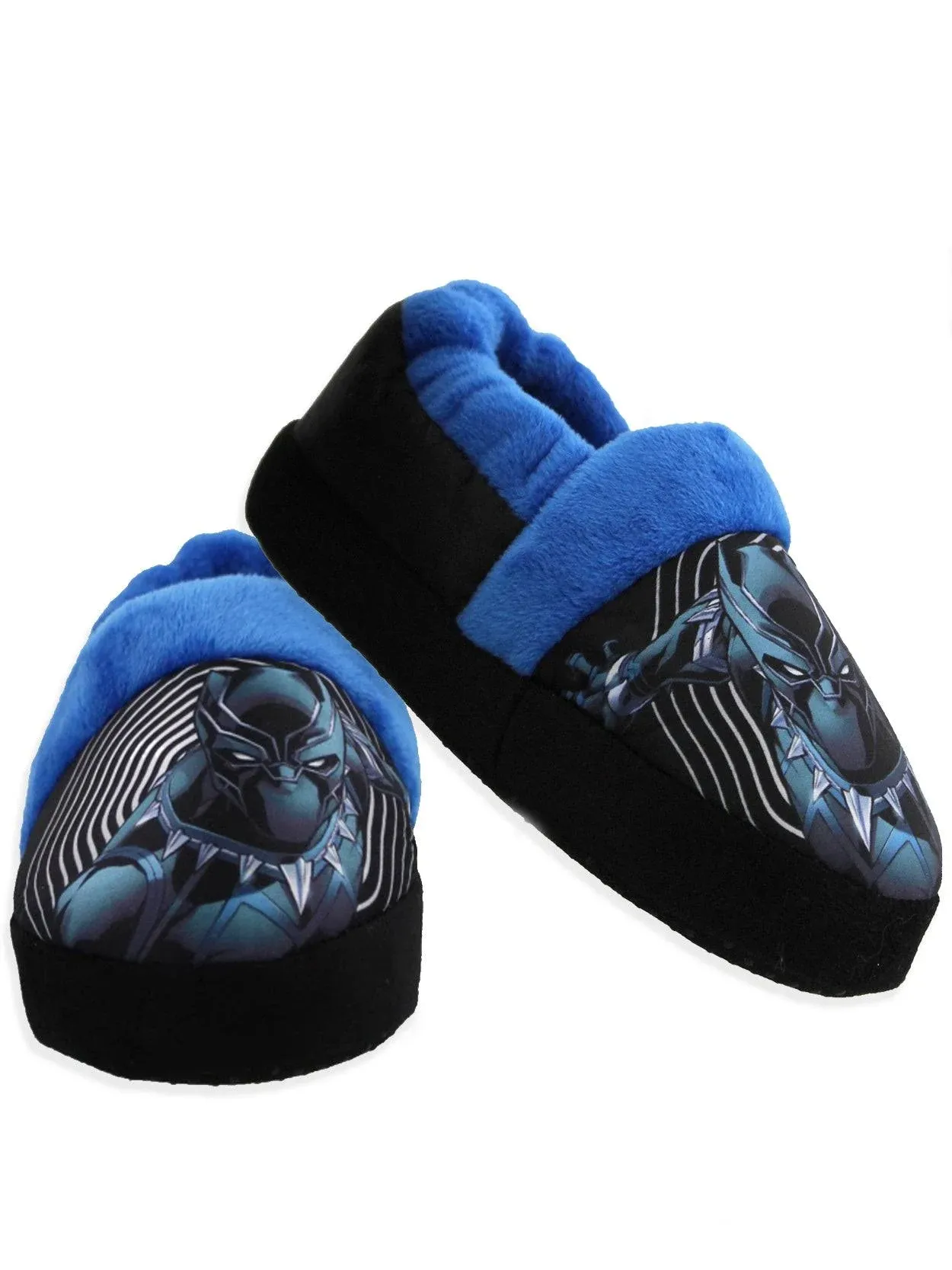 Marvel Avengers Black Panther Toddler Boy's Plush Aline Slippers Avf226, Size: 11-12 Medium US Little Kid