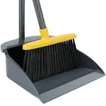 REEWII Broom and Dustpan Set Yellow- Dustpan with Broom Combo Set Perfect for Home, Office, and More