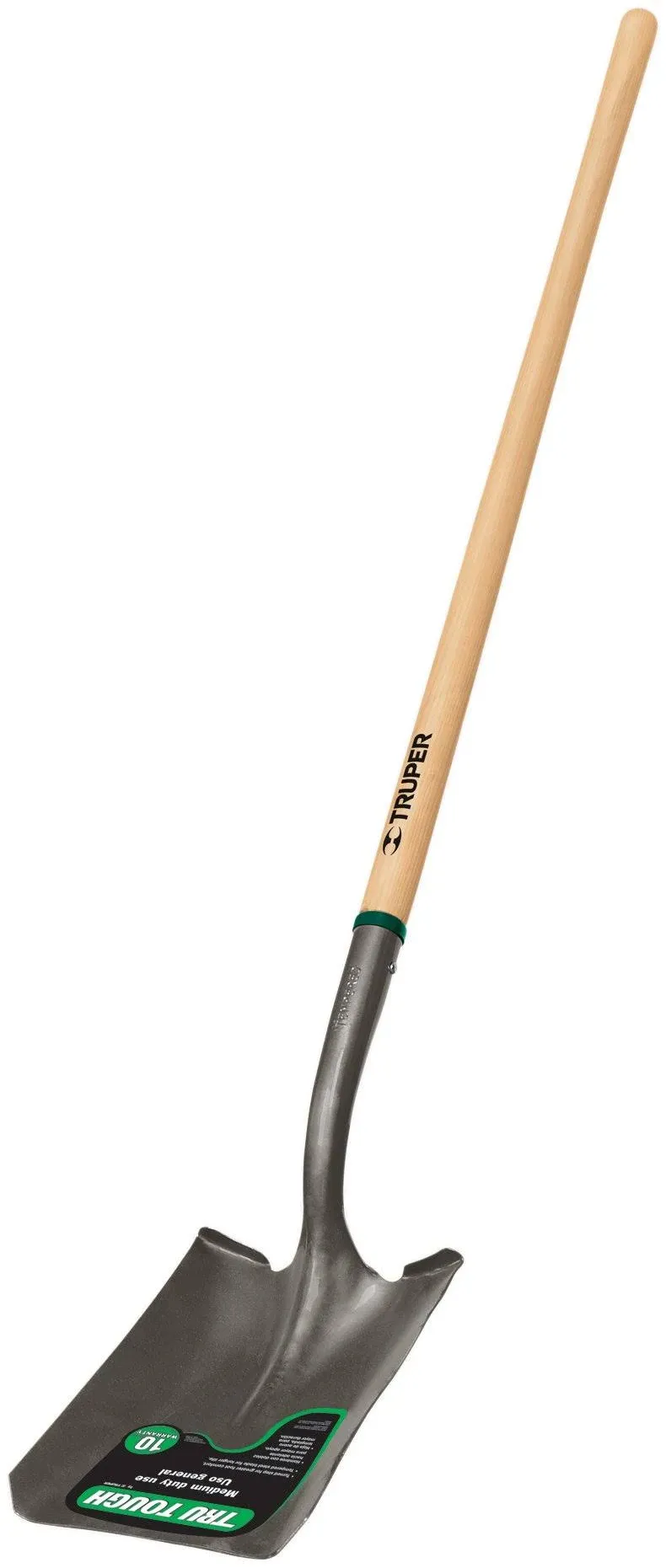 Truper 33041 Tru Tough Square Point Shovel with Long Handle, 48-Inch