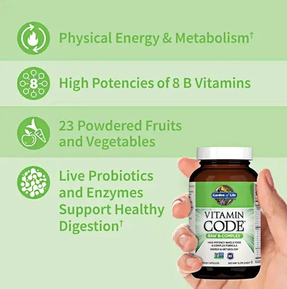 Garden of Life Vitamin Code Raw Zinc 60 Vegan Capsules 30mg High Potency