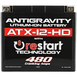 ANTIGRAVITY BATTERIES Lithium Battery X12-HD-RS 480 Ca AG-ATX12-HD-RS