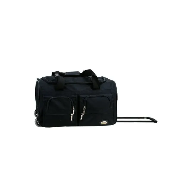 Rockland 22-in. Rolling Duffle Bag, Black