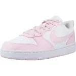 Nike Court Borough Low Recraft Big Kids' Shoes - White/Pink Foam