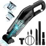 Hand Held Vacuum Cordless: Mini Handheld Vacuum Lightweight Car Vacuum Cleaner Cordless Rechargeable, 9000PA High Power Portable Hand Vacuuming with Stainless Steel Filter for Car Home Office