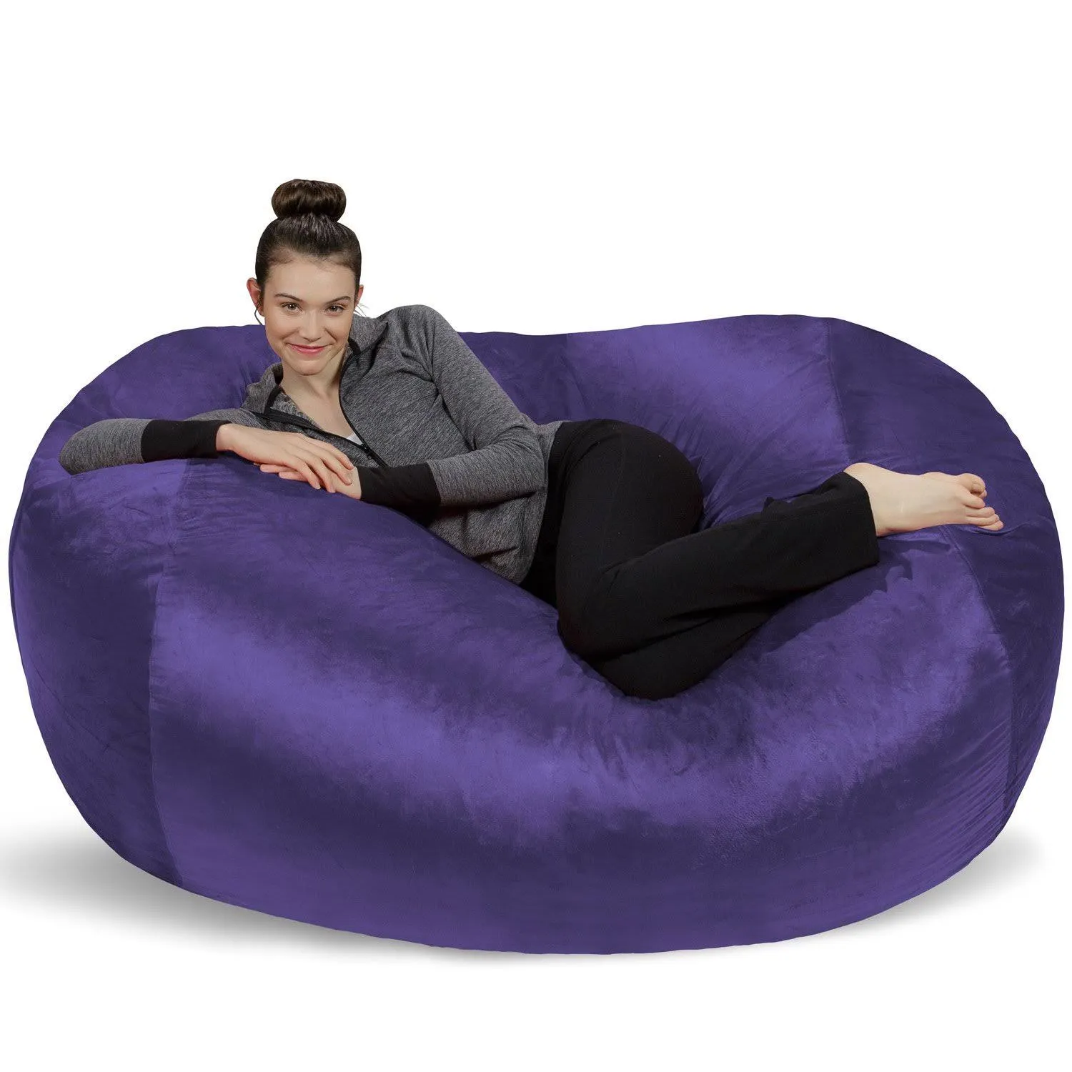 Sofa Sack - Plush Bean Bag Sofas with Super Soft MicroSuede Cover - XL Memory ...