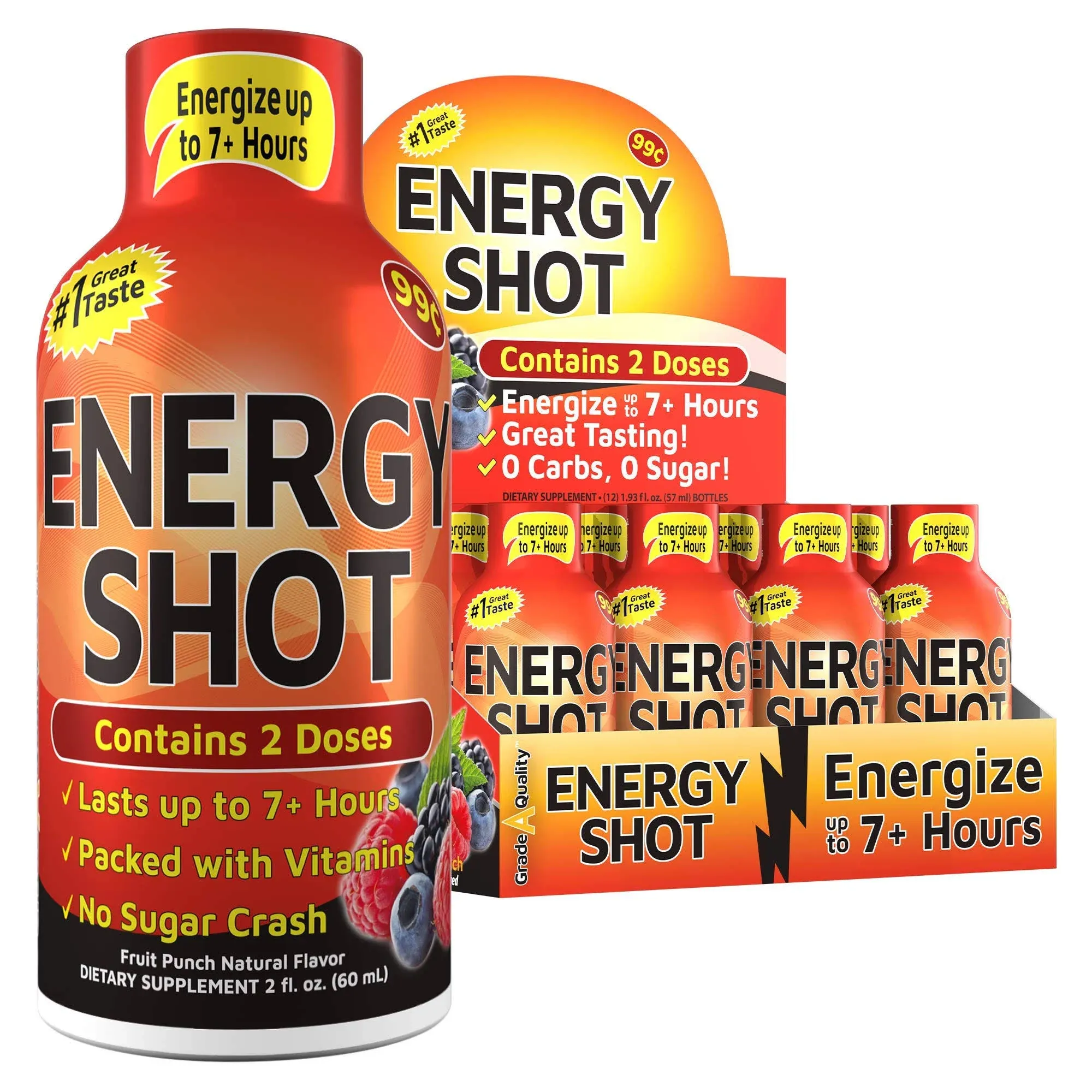 Big Lots Fruit Punch Energy Shot