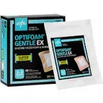 Optifoam Gentle EX Bordered Foam Dressing, 3" x 3" 10/Box