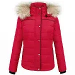 ANOTHER CHOICE Women Packable Puffer Coat with Detachable Hood Lightweiht puffer jacket