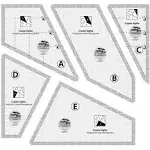 Creative Grids Crazier Eights Template 5pc Set - CGRMT7