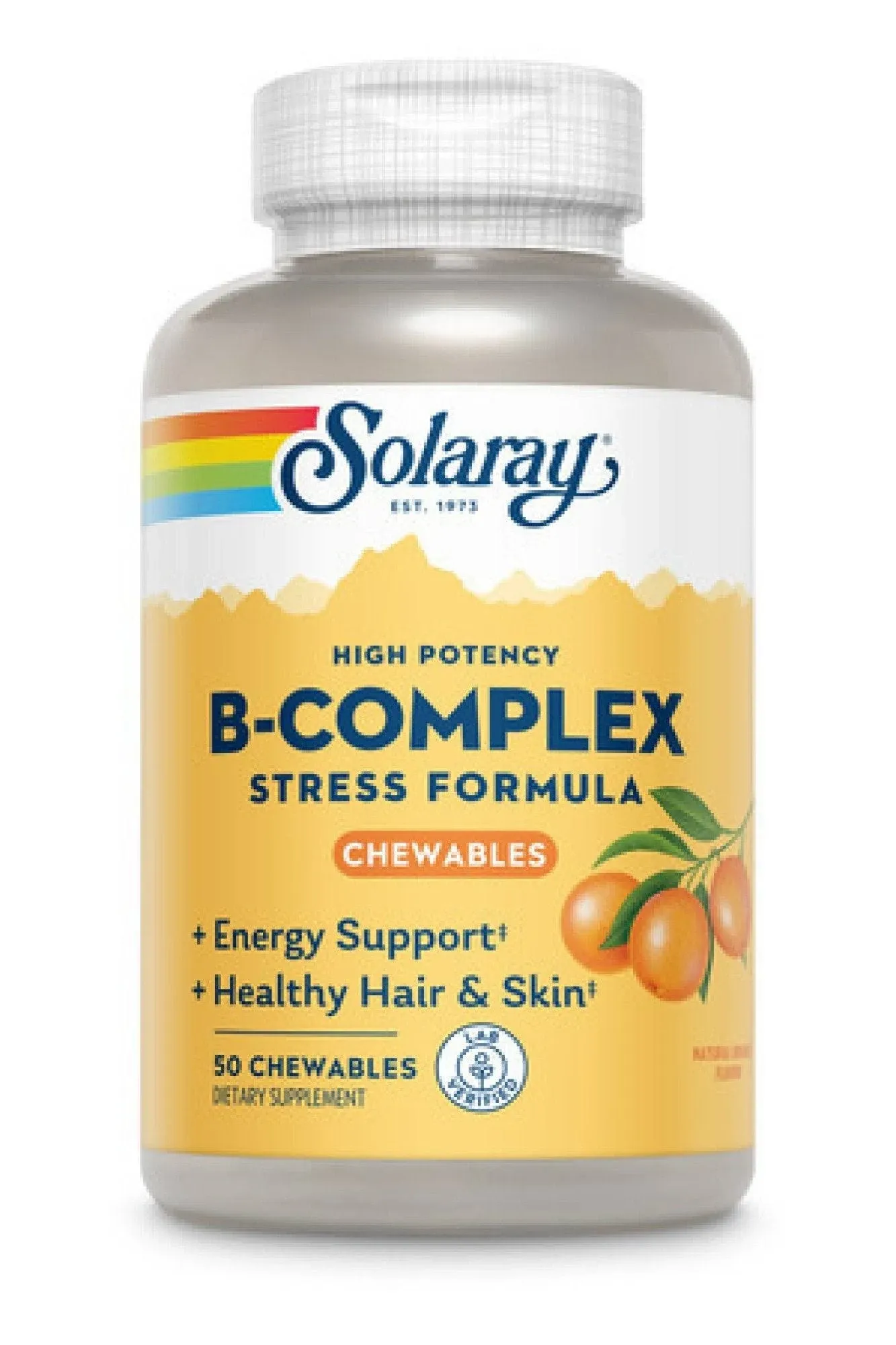 Solaray, B-Complex Chewable, Orange 50 Wafers