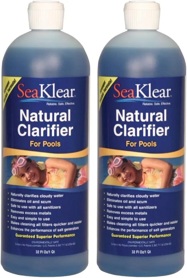 Sea Klear Swimming Pool Natural Clarifier Chemical - 2 Quarts