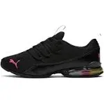 Puma Riaze Prowl Rainbow Women's Sneakers, Black/Luminous Pink, 6