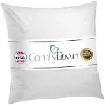 ComfyDown Decorative Throw Pillow Insert, Down and Feathers Fill