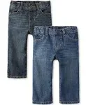 The Children's Place Baby and Toddler Boys Straight Jeans 2-Pack | Size 3T | 100% Cotton