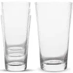 Elle Decor Ribbed Highball Glasses Set of 4