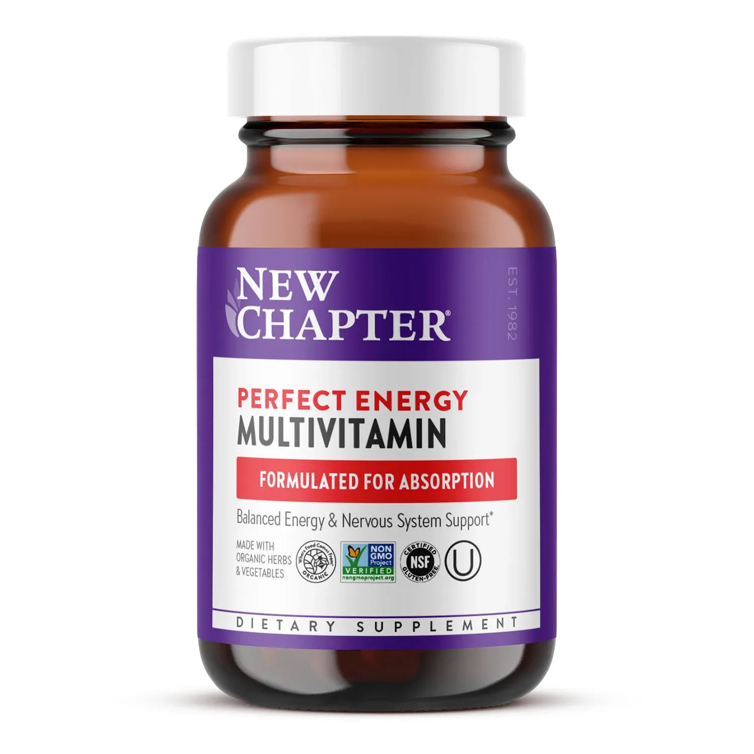 New Chapter Perfect Energy Multivitamin - 96 Tablets