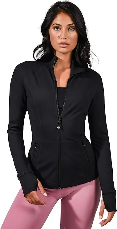 90 Degree By Reflex Women’s Lightweight, Full Zip Running Track Jacket